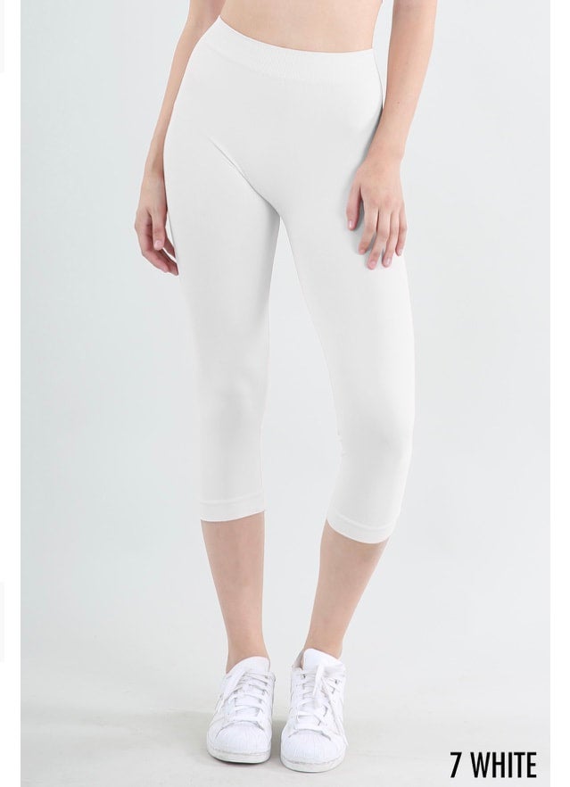 Name It Leggings Capri Vivian Per Bambine | Pantaloni Corti In Cotone Ed Elastan, Bianco Taglia 92, Abbigliamento Bimba Comodo